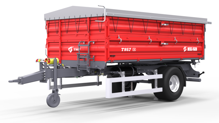 Przyczepa rolnicza jednoosiowa T957 Metal-Fach