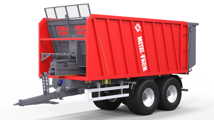 Przyczepa z systemem zsuwającym T935/6 Metal-Fach