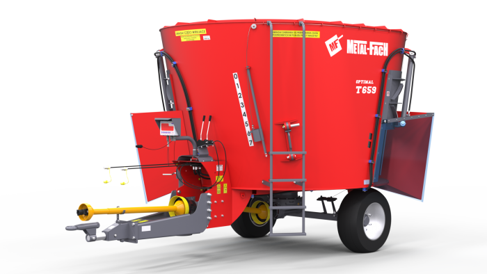 Wóz paszowy jednowirnikowy T659 BEL-MIX Metal-Fach