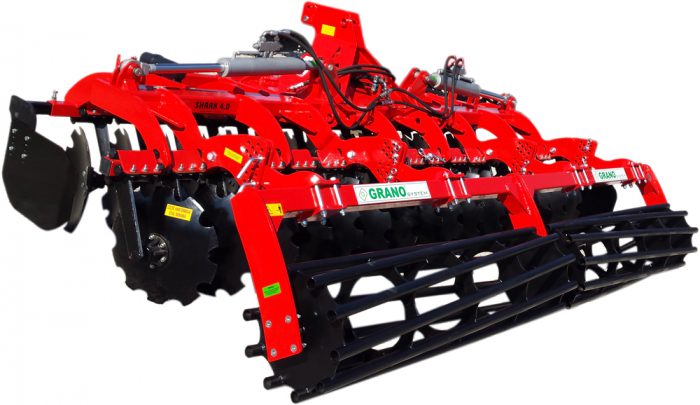 Brona talerzowa uprawowo-ścierniskowa składana hydraulicznie GRANO SYSTEM SHARK